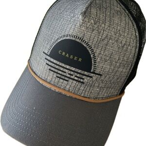 Prana Black and Gray Patterned Trucker Hat